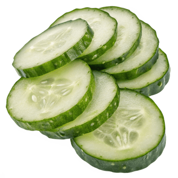 slices of cucumber png