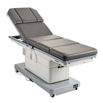 Modern radiotherapy linear accelerator couch isolated on transparent background png