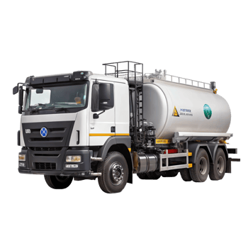 Mobile soil cement mixing plant truck isolated on transparent background png