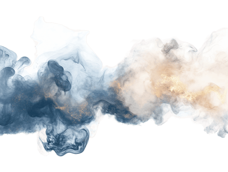 Abstract Blue Gold White Fluid Paint Art png