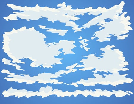 Illustration of a background with clouds. Clouds in the sky. Abstract clouds in the sky. vector