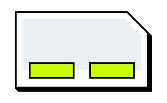 Futuristic Tech Frame with Neon Highlight. Digital Interface Outline. vector