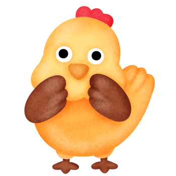 Illustration of a Cute Cartoon Chicken png