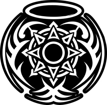 A filled style icon of celestial star symbol vector