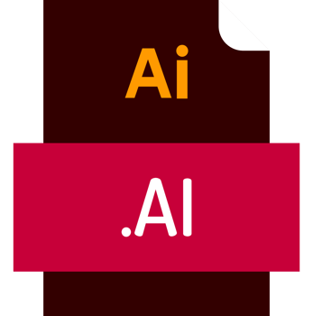 Ai File Icon Fill Crisp Corners With Doted Lines png