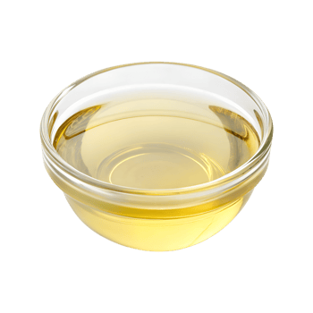 A transparent bowl filled with yellow liquid, the bowl is made of glass and has a simple design, isolated on a transparent background png