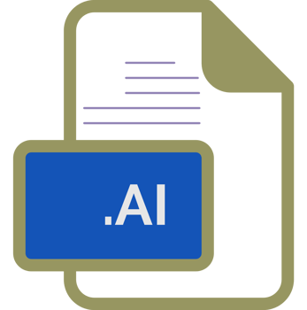 Ai File Extension Icon Color Fill Rounded Corners Inside Transparent png