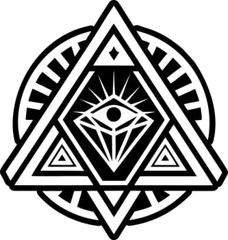 All seeing eye tattoo vector