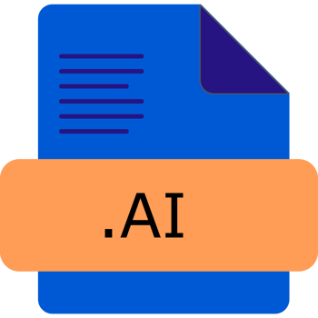 Ai File Extension Icon Insidse Fill With Lines Fill png