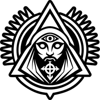 The logo for the occultist vector
