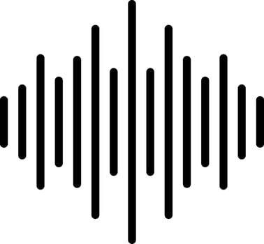 Audio waveform graphic vector
