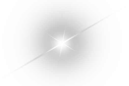 White Sparkle Lens Flare Light Effect on Transparent Background png