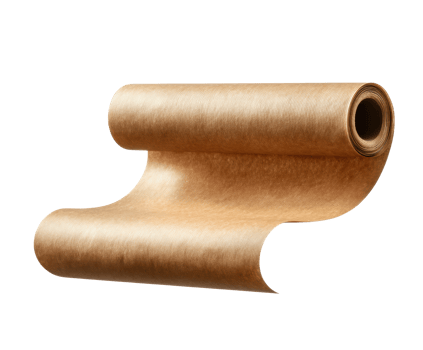 Natural kraft paper roll for crafts and packaging needs png