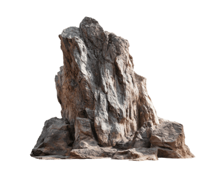 Natural rock formation for garden design and landscaping projects png