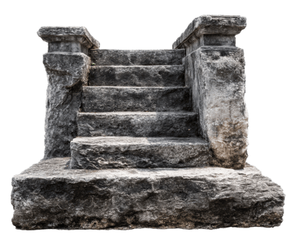 Ancient stone steps leading to a historical site for exploration png