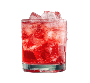 Chilled red cocktail for summer parties and celebrations png