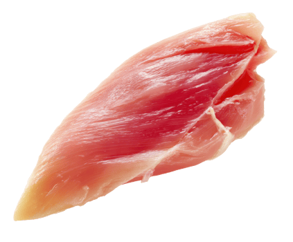 Fresh chicken breast cut ready for cooking and meal preparation png