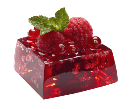 Raspberry dessert with mint leaves for summer gatherings png
