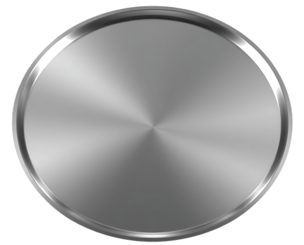 silver metal tray object. png