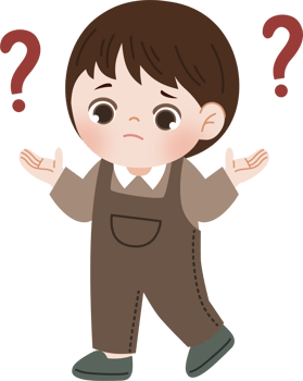 boy confused with question mark png