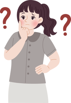 cute woman looking for answers png