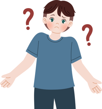 man raise his shoulder confused png