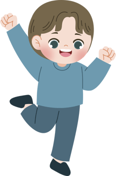 boy raise hand jumping png