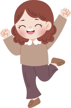 happy little girl jumping png