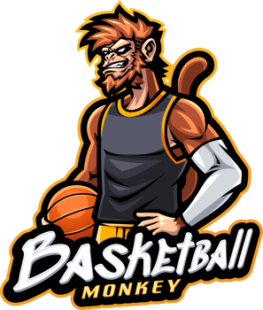 Basketball monkey esport mascot logo png