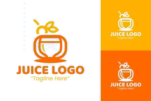 Juice Logo Design Colorful Juice Logo for Fresh Beverage Branding vector