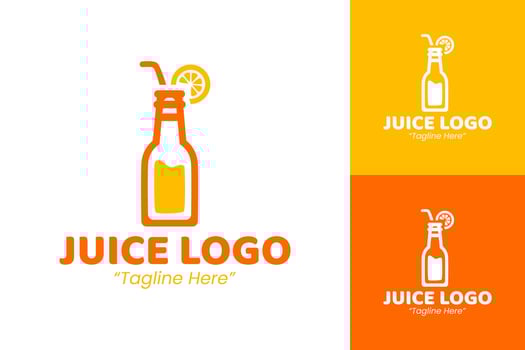 Juice Logo Design Vibrant Juice Logo for Refreshing Beverage Branding vector