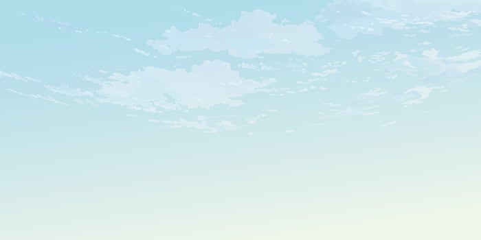 Cloudscape in a day with clear skies horizontal background vector