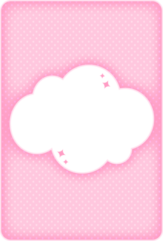 Pink Love Clouds Border png