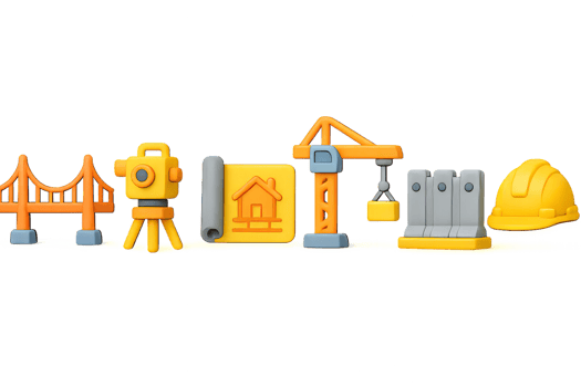 Colorful 3D Engineering Icons for Design Projects and Presentations png