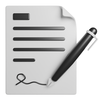 Signature Contract Document Administration png