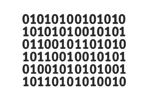 Abstract Binary Code Pattern in Simple Illusion Design png