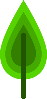 Green tree doodle icon png