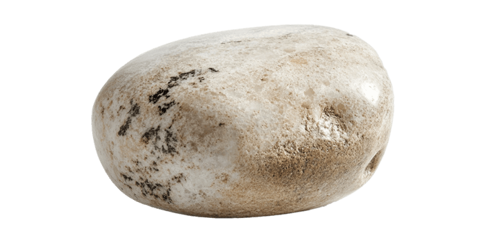 A rock with a black spot on it png