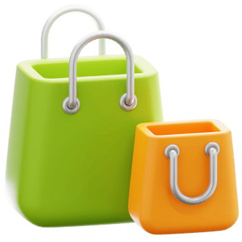 Shopping Bag 3D Illustration png