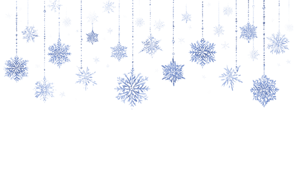 Snowflake Ornament Background Design Illustration Transparent Image for Winter Season png