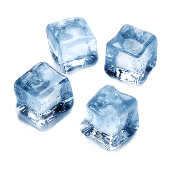 Fresh Crystal Clear Ice Cubes on Transparent Background Isolated Perfect for Summertime png