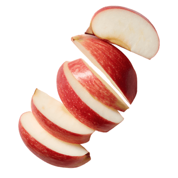 Floating Apple Slices on Transparent Background Fresh Fruit and Healthy Diet Concept png