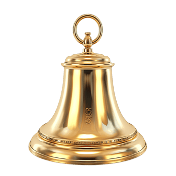 Shiny Golden Bell, Celebration, Ceremony, Luxury Object png