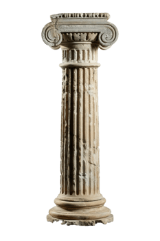 Antique Stone Column With Corinthian Order, Ancient Architecture png