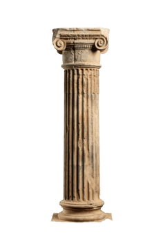 Ancient Ionic Order Column Architecture Element png