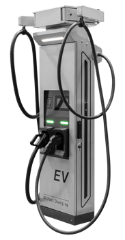 Mock up gray electric vehicle charger png