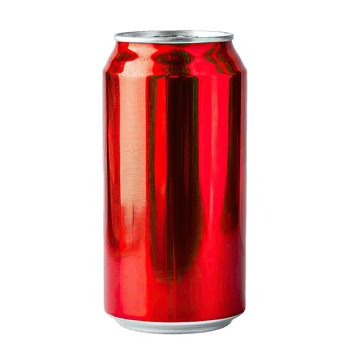 Shiny Red Can Refreshment And Energy Drink Concept png
