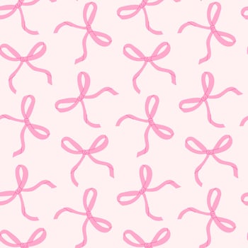 Pink ribbon pattern creating a soft, whimsical background perfect for celebrations and craft projects vector