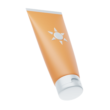 Sun cream tube on a black background png