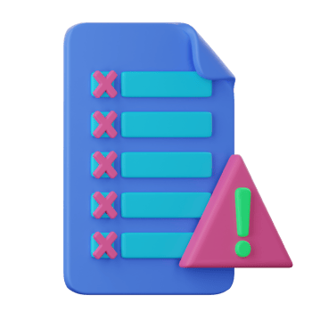 A blue folder with a check mark and a pink triangle png